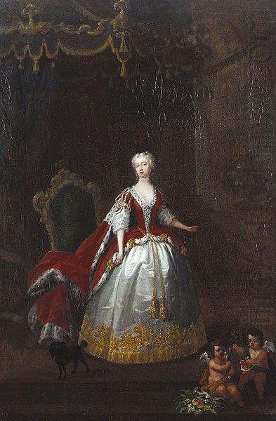 William Hogarth Portrait of Augusta of Saxe-Gotha china oil painting image